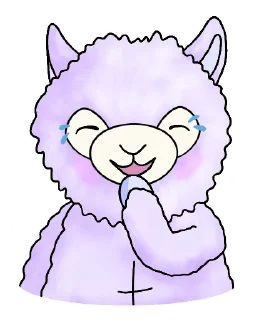 Sticker 😂 Lil Alpaca