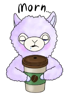 Sticker ☕️ Lil Alpaca