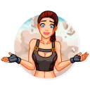 Sticker 🤷‍♀️ Tomb Raider