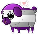 Video sticker 😊 Pug LGBT+