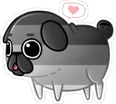 Sticker 😊 Pug LGBT+