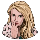 Sticker 🖕 Emma Roberts