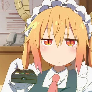 Video sticker 😕 Maid Dragon :: @anime_stickss