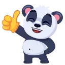 Video sticker 👍 Panda Amanda