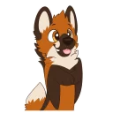 Sticker 😄 Maned Wolf Stickers by Pulex