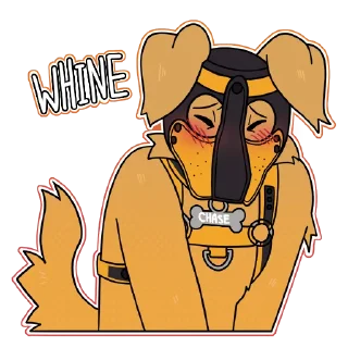 Sticker 🥰 chase the puppy