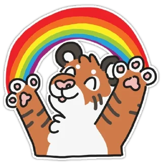 Sticker 🌈 Tiger