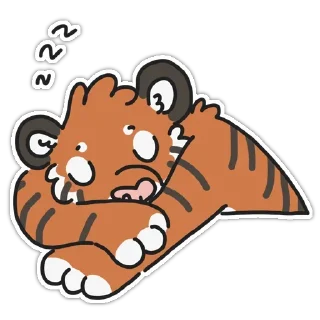 Sticker 😴 Tiger