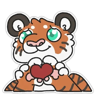 Sticker ❤ Tiger