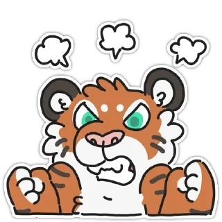 Sticker 😡 Tiger