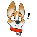 Sticker ❗ Corgi by Muzz