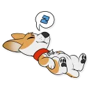 Sticker 💤 Corgi by Muzz