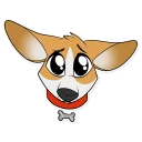 Sticker 😭 Corgi by Muzz