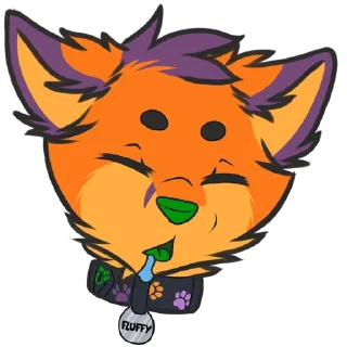 Sticker 🤤 Fluffy Foxy NSFW