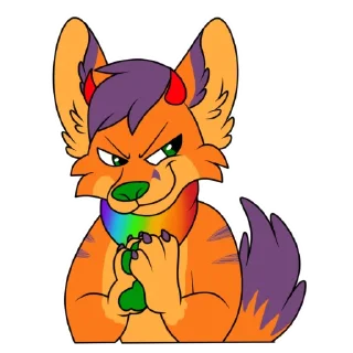 Video sticker 😈 Fluffy Foxy NSFW