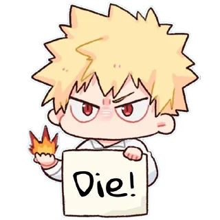 Sticker 💥 Bakugou Katsuki [@TodorokiShouto]