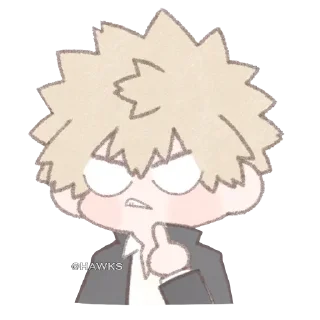 Sticker 🖕 Bakugou Katsuki [@TodorokiShouto]