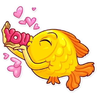 Video sticker 😘 Gold Fish