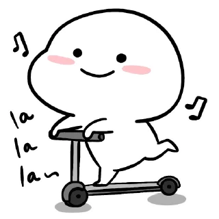 Sticker 🛴 Small white face