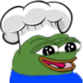 Sticker 👨‍🍳 Peepo frog by @ne_sirozhka