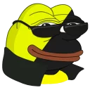 Sticker 😎 Pepe Ancap