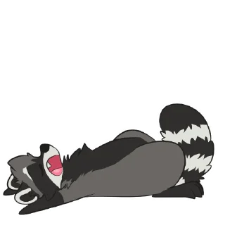 Sticker 💤 Raccoons by Pulexart.com