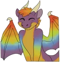 Sticker ☺️ Rainbow Dragon