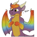 Sticker 😋 Rainbow Dragon