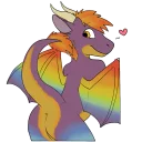 Sticker 😉 Rainbow Dragon