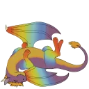 Sticker 😊 Rainbow Dragon