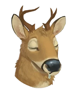 Video sticker 😴 Deer Boops