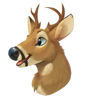 Video sticker 😁 Deer Boops