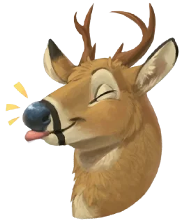 Sticker 😜 Deer Boops