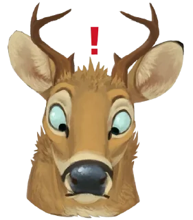 Sticker 😮 Deer Boops