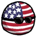 Sticker 🇺🇸 Polandball