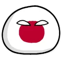 Sticker 🇯🇵 Polandball