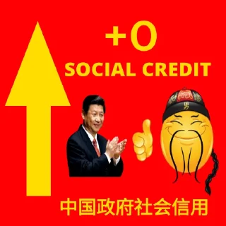 Sticker ⬆️ Social Credit Stickers