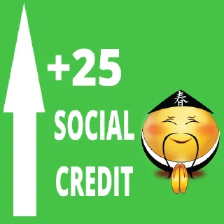 Sticker ⬆️ Social Credit Stickers