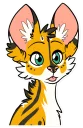 Sticker 😛 Khaleesi Serval by Cianiati