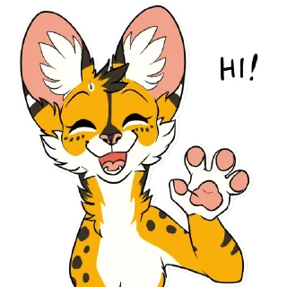 Sticker 😙 Khaleesi Serval by Cianiati