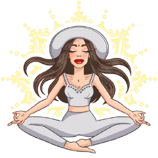 Video sticker 🧘‍♀️ Lady Gray Hat