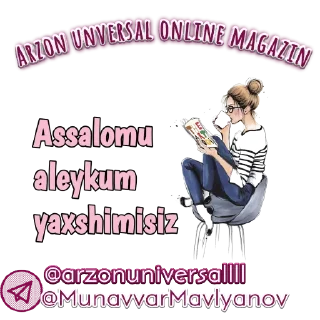 Sticker 🛍 Arzon unversal online magazin  @Stikeryasisiman