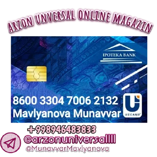 Sticker 💳 Arzon unversal online magazin  @Stikeryasisiman