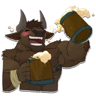 Sticker 🍻 Mannytaur