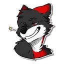 Sticker 😉 Fyrien the Fire Wolf