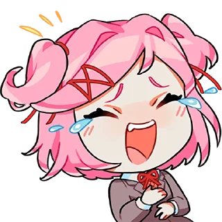 Sticker 😭 DDLC Team Salvato