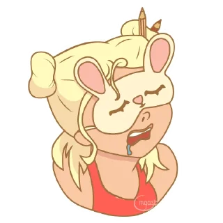 Sticker 😴 Artist girl