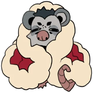 Sticker 😞 love_is_stored_in_the_possum