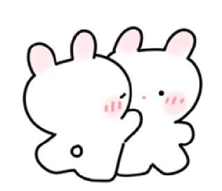 Sticker 😘 Soft Bunny  | @cutestickers4you