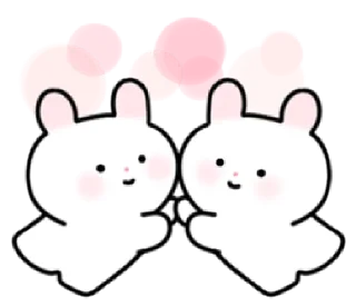 Sticker 🤗 Soft Bunny  | @cutestickers4you